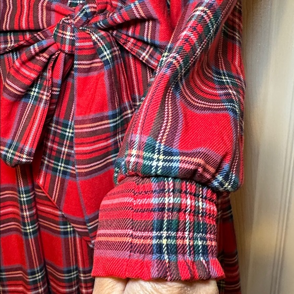 Boden Alba Check Tie Waist Long Sleeve Maxi Dress Size 2 - Picture 8 of 16